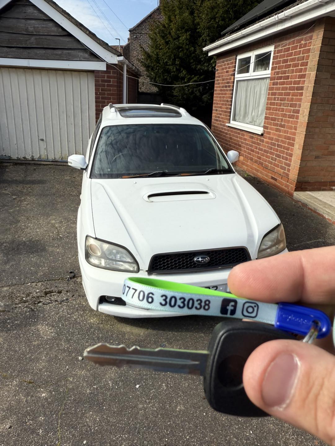 Subaru Legacy key cutting in Whitby